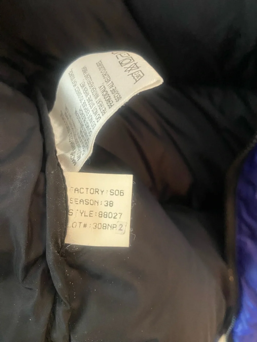 The North Face 1996 Retro Nuptse 700 Down Puffer Vest Blue Black Men’s Small